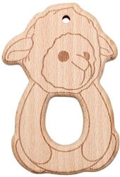 Go Handmade Beißtier aus Holz Schaf