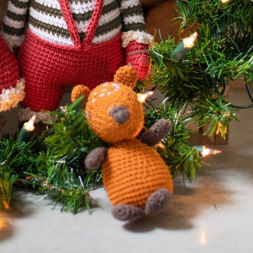 Weihnachtsmann mit Rentier Häkelpaket-3