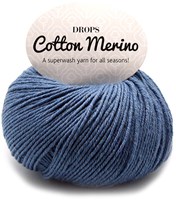 Drops Cotton Merino Uni Colour 16 Jeansblau
