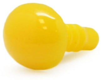 Plastic safety nose / eye oval 002 Yellow 16mm