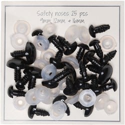 Go Handmade Sicherheitszehen-Sortiment, 25 Paar, 9 mm bis 16 mm