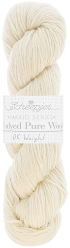 Scheepjes Nakid S. Undyed Pure Wool DK  4 Weiß