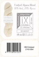 Scheepjes Nakid S. Undyed Alpaca Blend DK 4 Weiß-2