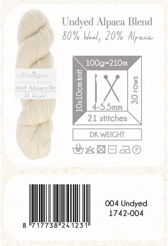Scheepjes Nakid S. Undyed Alpaca Blend DK 4 Weiß-2