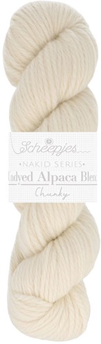 Scheepjes Nakid S. Undyed Alpaca Blend Chunky 5 Weiß