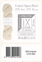 Scheepjes Nakid S. Undyed Alpaca Blend Chunky 5 Weiß-2