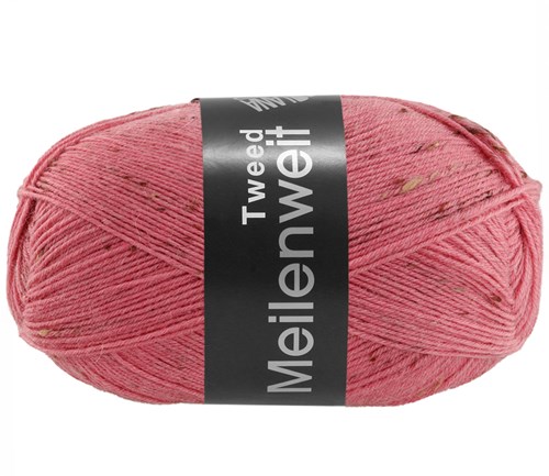 Lana Grossa Meilenweit 100 Tweed 175 Lachsrosa