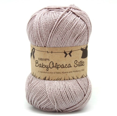 Drops BabyAlpaca Silk Uni Colour 1760 Hellgrau-Lila