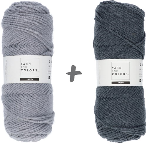 Traum Kissenrolle 4.0 Häkelpaket 17 Shark Grey & Graphite