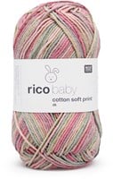 Rico Baby Cotton Soft Print dk 17 Teal-Pink