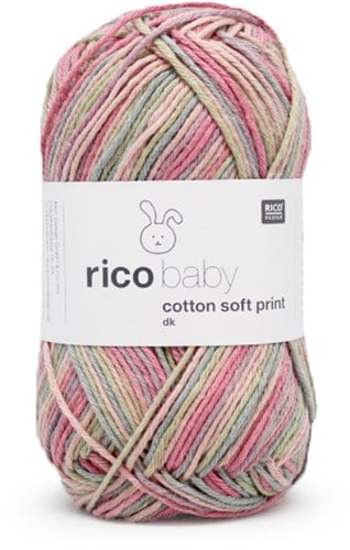 Rico Baby Cotton Soft Print dk 17 Teal-Pink
