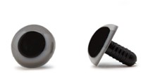 Sicherheitsaugen Grau 18mm 2 Stück