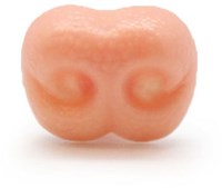 Sicherheitsnase Hund lachsrosa 18mm