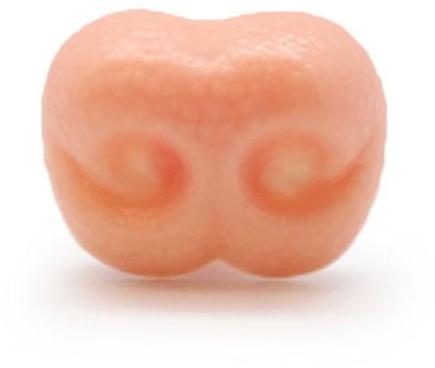 Sicherheitsnase Hund lachsrosa 18mm