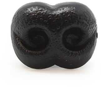 Sicherheitsnase Hund schwarz 18mm