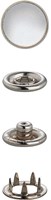 Prym Druckknöpfe ohne Nähen Nachfüllset Silber 10mm-2