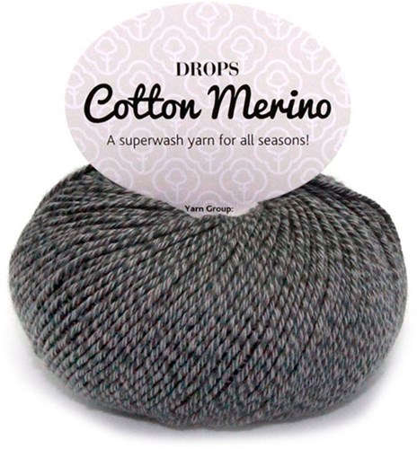 Drops Cotton Merino Uni Colour 19 Grau