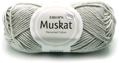 Drops Muskat Uni Colour 19 Hellgrau