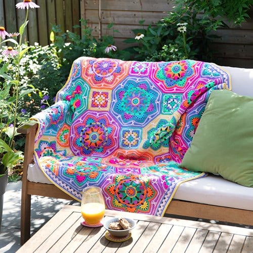Persian Tiles Fiësta Decke Häkelset