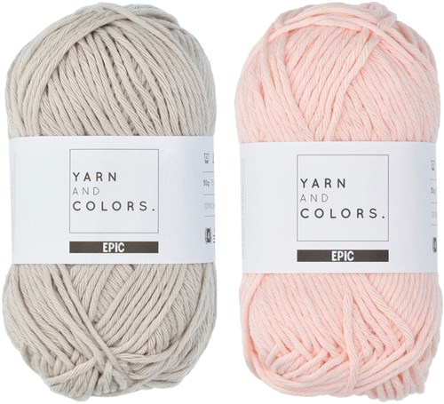 Yarn and Colors Candy Comfy Cushion Strickpaket 043 Pearl / Birch-3