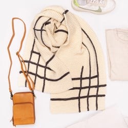 Reversible-Schal Häkel- & Strickpaket