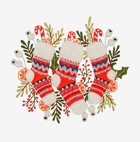 Weihnachts Socken Stickmuster