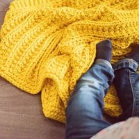 Strickanleitung DMC natura XL Babydecke
