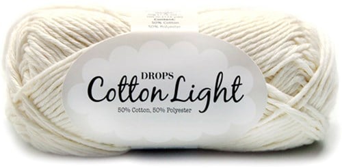 Drops Cotton Light Uni Colour 001 Natur