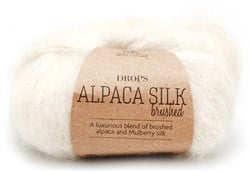 Drops Brushed Alpaca Silk Uni Colour 001 Natur