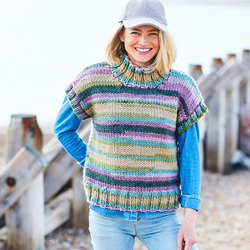 Stylecraft Merry Go Round XL Boat & High Neck Tank Tops Strickanleitung