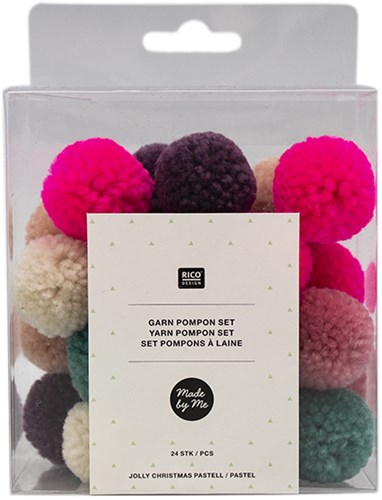 Rico Pompon Set Jolly Xmas Pastelmix