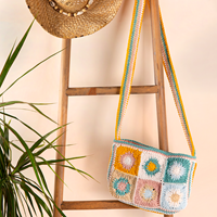 Häkelpaket Modische Granny Square Tasche 001 Pastel-2