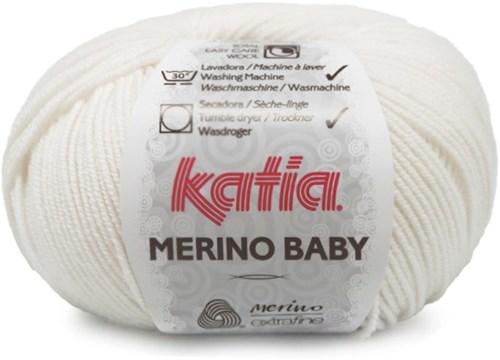 Katia Merino Baby 001 Weiß