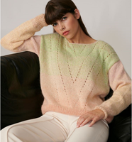 Strickanleitung Creative Cotton Dégradé Lucky 8 Pullover