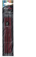 KnitPro Zing Nadelspiel 15cm 2,00 mm