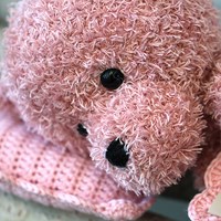 Go Handmade Häkelanleitung Teddy mit Decke und Kissen Rosa-2