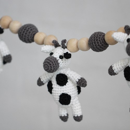 Go Handmade Häkelanleitung Kinderwagenkette Kuh-2