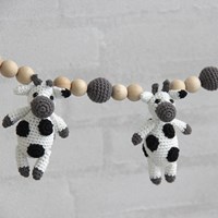 Go Handmade Häkelanleitung Kinderwagenkette Kuh