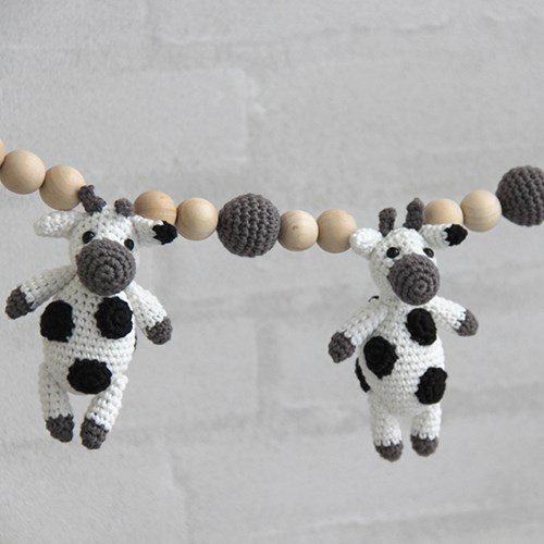 Go Handmade Häkelanleitung Kinderwagenkette Kuh