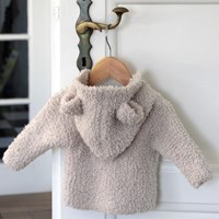 Strickanleitung Babyjäckchen mit Kapuze