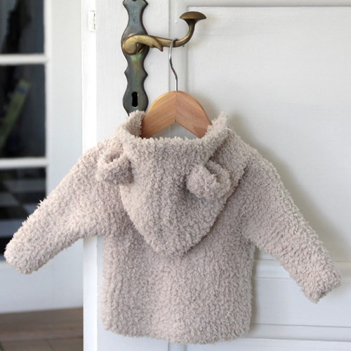 Strickanleitung Babyjäckchen mit Kapuze