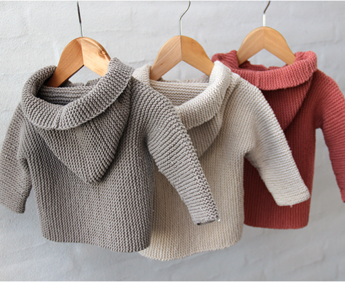 Strickanleitung Cosy Babyweste mit Kapuze-3