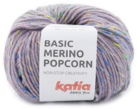 Katia Basic Merino Popcorn 201 Lavendel-Mehrfarbig
