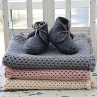 Häkelanleitung Soft Bamboo Fine Babyschuhe