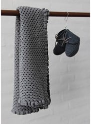 Häkelanleitung Babydecke mit Lace