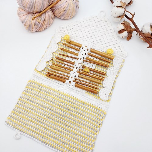 Häkelanleitung Häkelnadel-Tweed-Etui