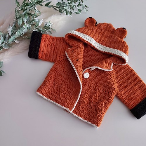 Häkelanleitung Babyjacke Foxy-3