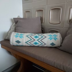 Häkelanleitung Tapestry Kissenrolle
