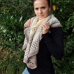 Häkelanleitung Ombré Dreiecks-Schal