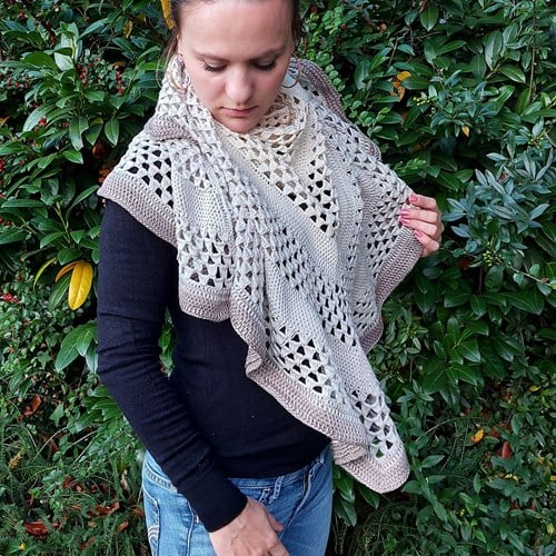 Ombré Dreiecks Schal Häkelpaket-2
